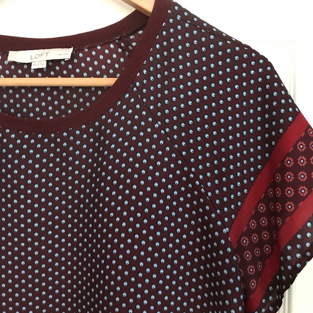 Ann Taylor Loft blouse, Size Medium Petite